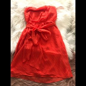 Orange Chiffon Dress